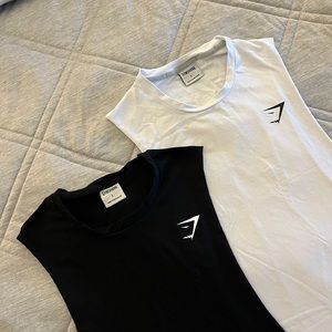 Gymshark mens cutoff tank, set of 2